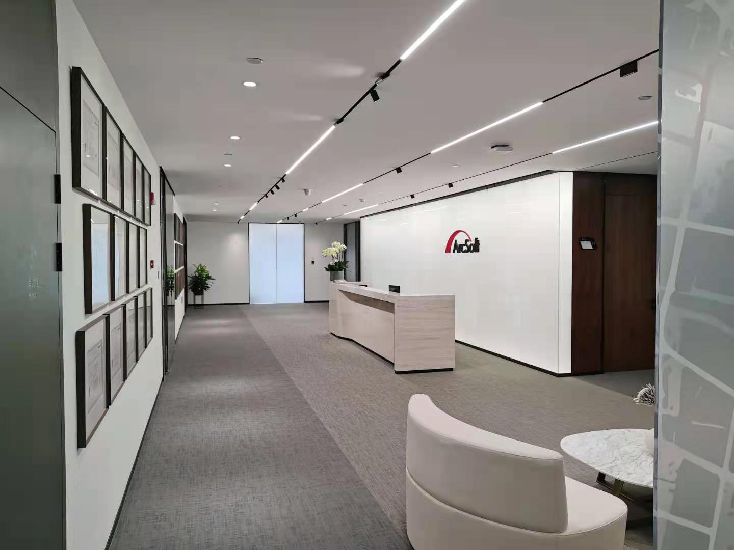 虹软科技股份有限公司办公室装修及智能系统研发展厅装修_实验室建设-厂房装修-车间改造-办公室设计装修-上海洁诚装饰